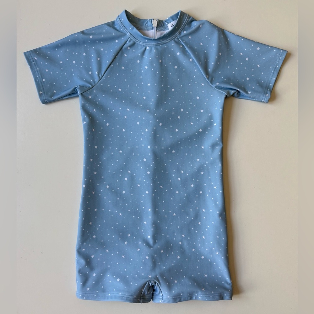 Minnow Kids Unisex Atlantic Star Short-Sleeve Rashguard One-Piece - Size 5/6T